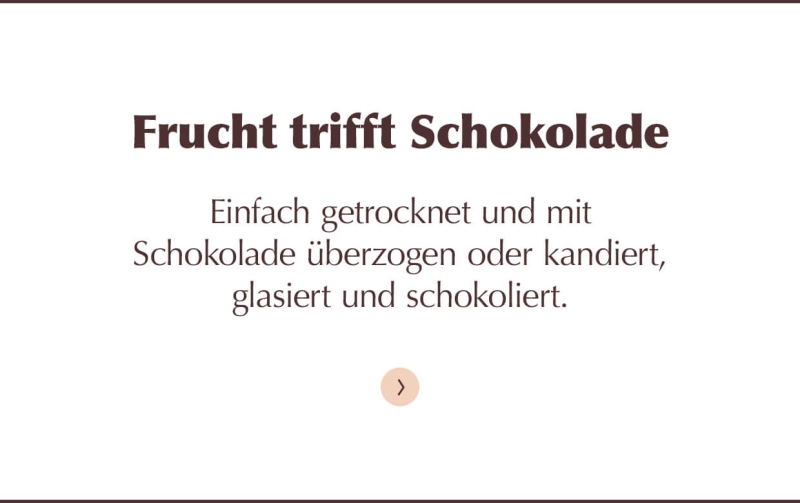 Kandierte Schokolierte Früchte