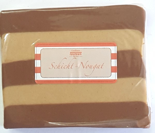 Schicht-Nougat, geschnitten