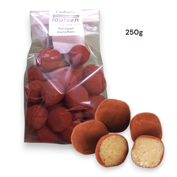 Marzipan Kartoffeln 250g lose in Geschenktüte von Confiserie Paulsen