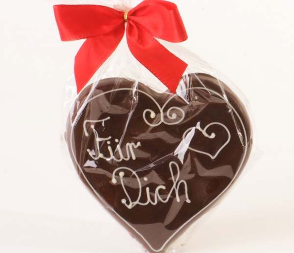 Marzipan Herz beschriftet